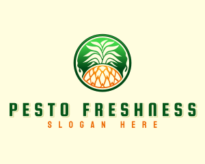 Pineapple Fresh Farm logo design