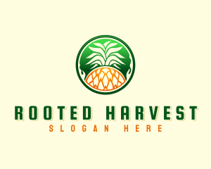 Pineapple Fresh Farm logo design