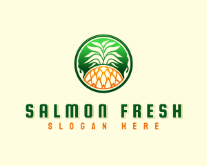 Pineapple Fresh Farm logo design