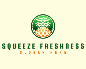 Pineapple Fresh Farm logo design