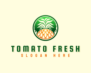 Pineapple Fresh Farm logo design