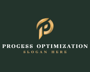 Modern Luxury Letter P  logo