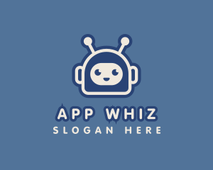 Cute Robot App logo design