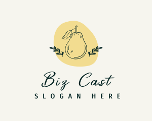 Organic Pear Fruit logo