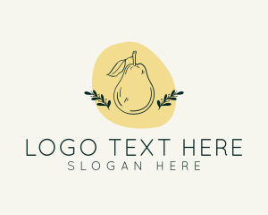 Organic Pear Fruit logo