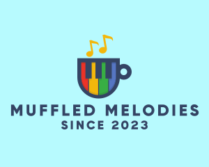 Rainbow Piano Cup logo design