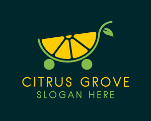 Lemon Citrus Cart  logo design