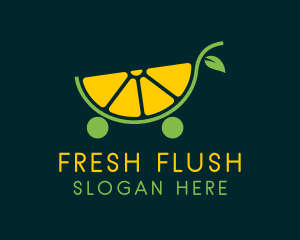 Lemon Citrus Cart  logo design