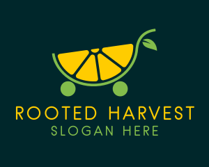 Lemon Citrus Cart  logo design