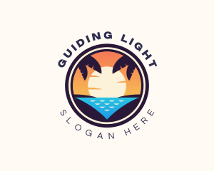 Island Beach Vacation logo design