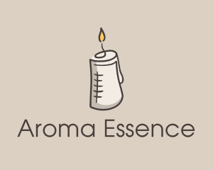 Glowing Candle Essence  logo design