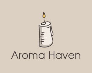 Glowing Candle Essence  logo design