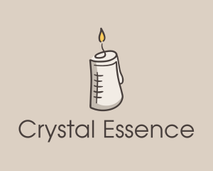 Glowing Candle Essence  logo design