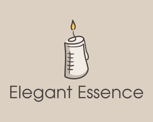 Glowing Candle Essence  logo design