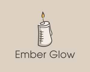 Glowing Candle Essence  logo design