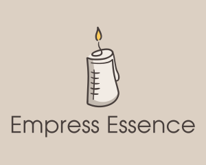 Glowing Candle Essence  logo design