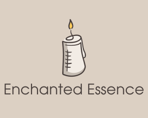 Glowing Candle Essence  logo design