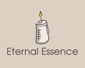 Glowing Candle Essence  logo design
