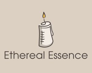 Glowing Candle Essence  logo design