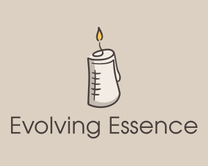 Glowing Candle Essence  logo design