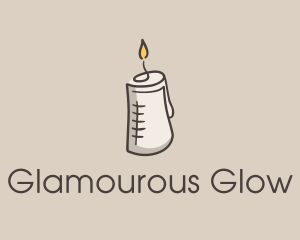 Glowing Candle Essence  logo design