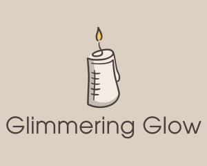 Glowing Candle Essence  logo design