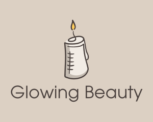 Glowing Candle Essence  logo design