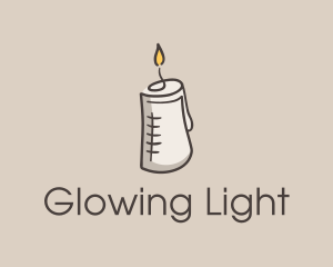 Glowing Candle Essence  logo design