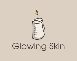 Glowing Candle Essence  logo design