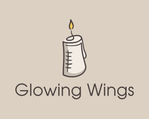 Glowing Candle Essence  logo design