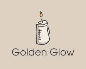 Glowing Candle Essence  logo design