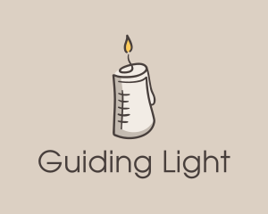 Glowing Candle Essence  logo design