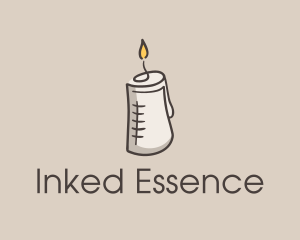 Glowing Candle Essence  logo design