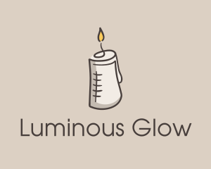 Glowing Candle Essence  logo design