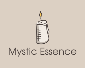 Glowing Candle Essence  logo design