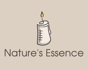 Glowing Candle Essence  logo design