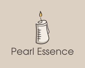 Glowing Candle Essence  logo design