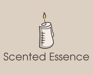 Glowing Candle Essence  logo design