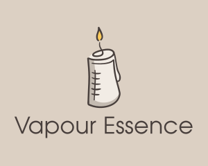 Glowing Candle Essence  logo design