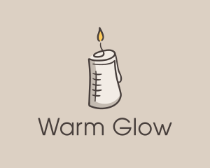 Glowing Candle Essence  logo design