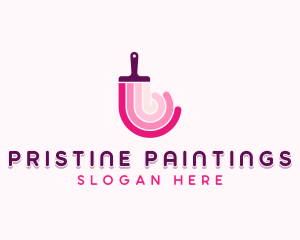 Paint Renovation Painting logo design