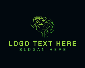 Advanced - Brain Circuit Technology logo design
