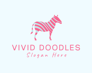 Wild Zebra Animal logo design