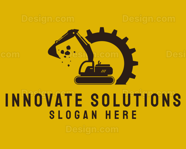 Mechanical Excavation Digger Logo