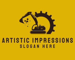 Mechanical Excavation Digger logo design