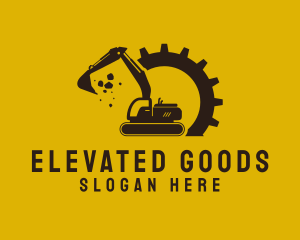 Mechanical Excavation Digger logo design