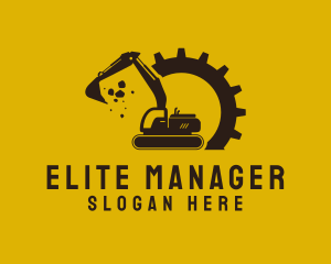 Mechanical Excavation Digger logo design