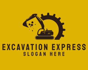 Mechanical Excavation Digger logo design