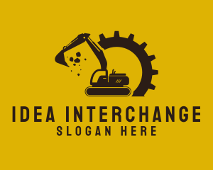 Mechanical Excavation Digger logo design