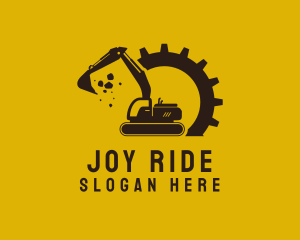 Mechanical Excavation Digger logo design